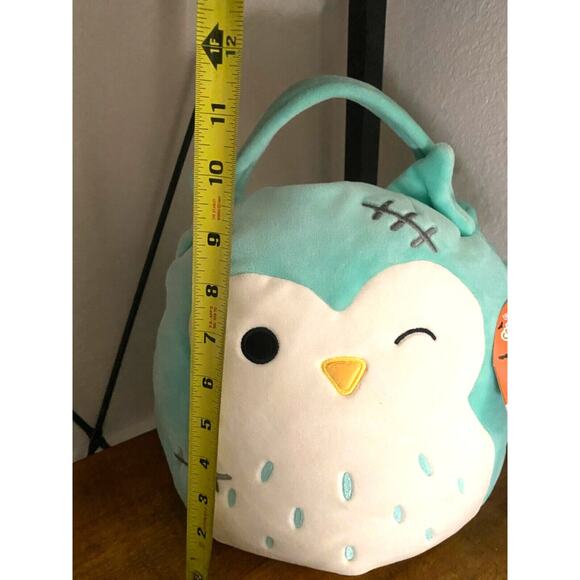 Squishmallows WINSTON Halloween Owl PJs Treat Pail Ultra soft Plush 10.5x11x11.5 - Picture 4 of 9